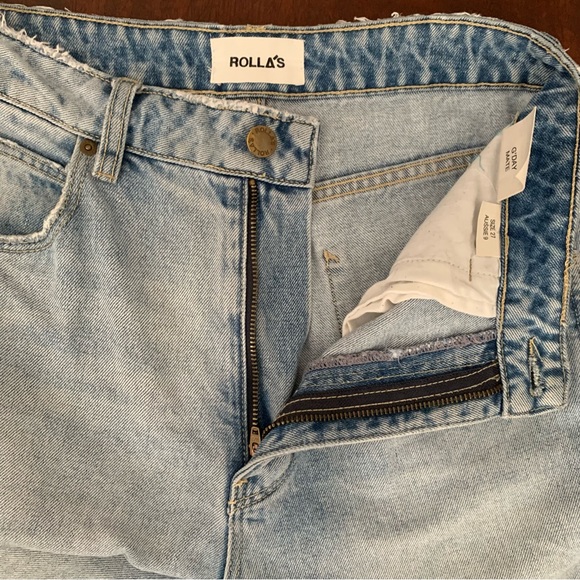 Rolla's Dusters High-Rise Relaxed Light-Wash Jean, Size 27 - Picture 9 of 12